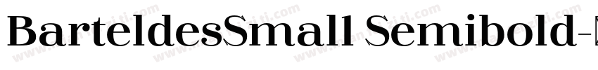 BarteldesSmal1 Semibold字体转换